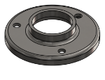 #RF1663-SS - STAINLESS STEEL 1 1/4" PIPE RAISED BASE FLANGE