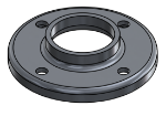 #RF1664-AL - ALUMINUM 1 1/4" PIPE RAISED BASE FLANGE