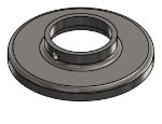 #RF1665-SS - STAINLESS STEEL 1 1/4" PIPE RAISED BASE FLANGE