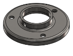 #RF1667-SS - STAINLESS STEEL 1 1/4" PIPE RAISED BASE FLANGE