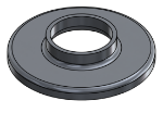 #RF1900-AL - ALUMINUM 1 1/2" PIPE RAISED BASE FLANGE