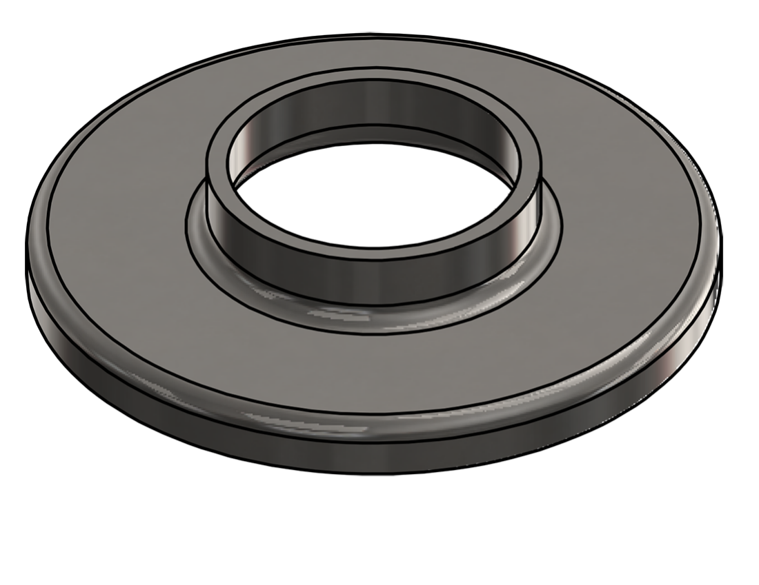 Picture of #RF1900-SS - STAINLESS STEEL 1 1/2" PIPE RAISED BASE FLANGE