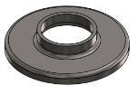 #RF1900-SS - STAINLESS STEEL 1 1/2" PIPE RAISED BASE FLANGE