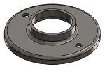 #RF1902-SS - STAINLESS STEEL 1 1/2" PIPE RAISED BASE FLANGE