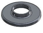 #RF1905-AL - ALUMINUM 1 1/2" PIPE RAISED BASE FLANGE