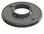 #RF1906-SS - STAINLESS STEEL 1 1/2" PIPE RAISED BASE FLANGE