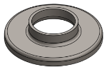 #RF2000 - STEEL 2" TUBE RAISED BASE FLANGE