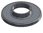 #RF2000-AL - ALUMINUM 2" TUBE RAISED BASE FLANGE