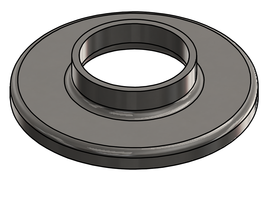 Picture of #RF2000-SS - STAINLESS STEEL 2" TUBE RAISED BASE FLANGE