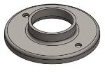 #RF2002 - STEEL 2" TUBE RAISED BASE FLANGE