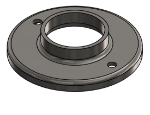 #RF2002-SS - STAINLESS STEEL 2" TUBE RAISED BASE FLANGE