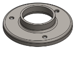 #RF2003 - STEEL 2" TUBE RAISED BASE FLANGE