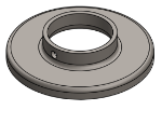 #RF2005 - STEEL 2" TUBE RAISED BASE FLANGE