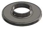 #RF2005-SS - STAINLESS STEEL 2" TUBE RAISED BASE FLANGE