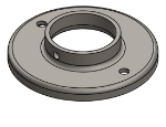 #RF2006 - STEEL 2" TUBE RAISED BASE FLANGE