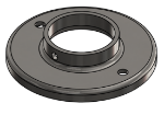 #RF2006-SS - STAINLESS STEEL 2" TUBE RAISED BASE FLANGE