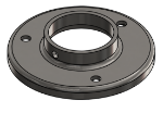 #RF2007-SS - STAINLESS STEEL 2" TUBE RAISED BASE FLANGE