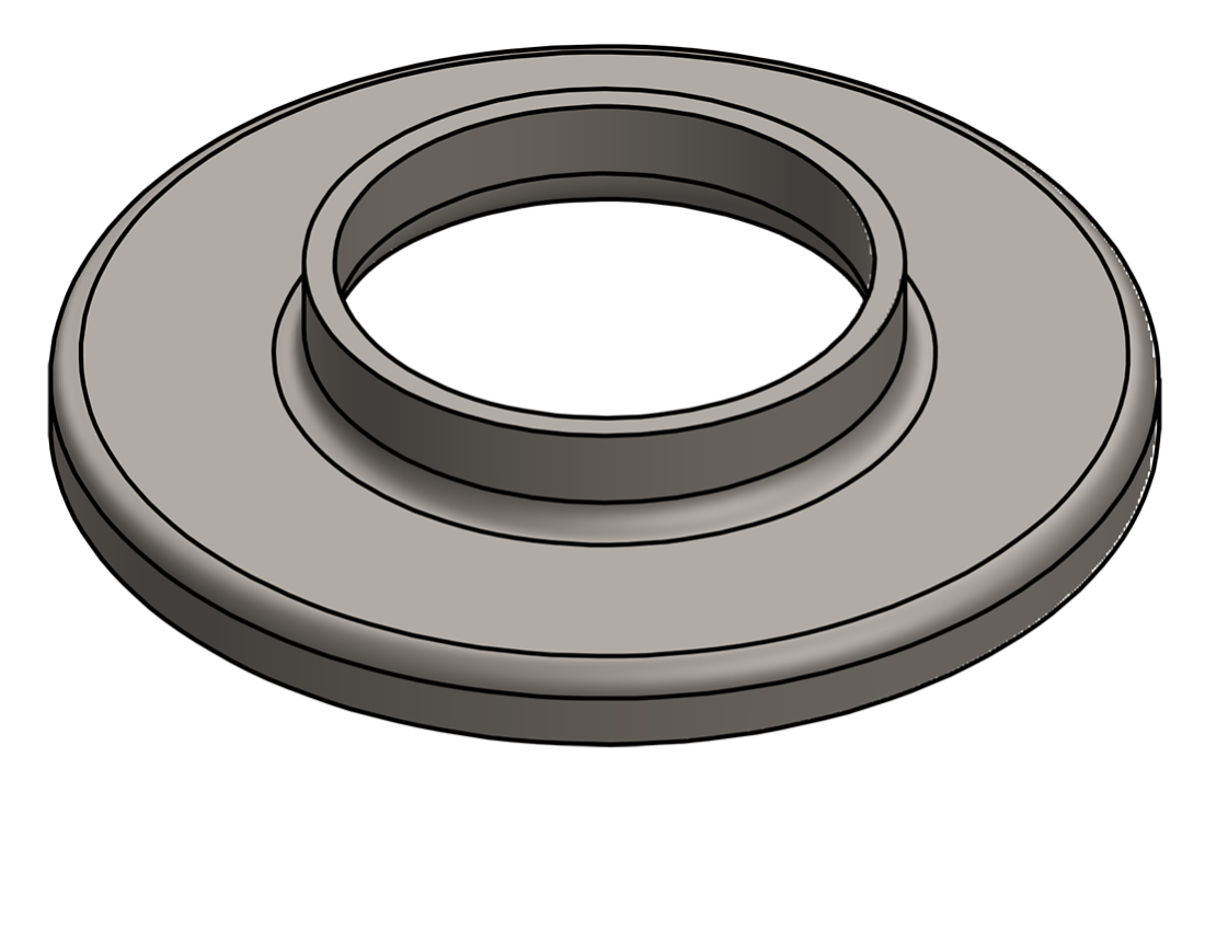 Picture of #RF2380 - STEEL 2" PIPE RAISED BASE FLANGE