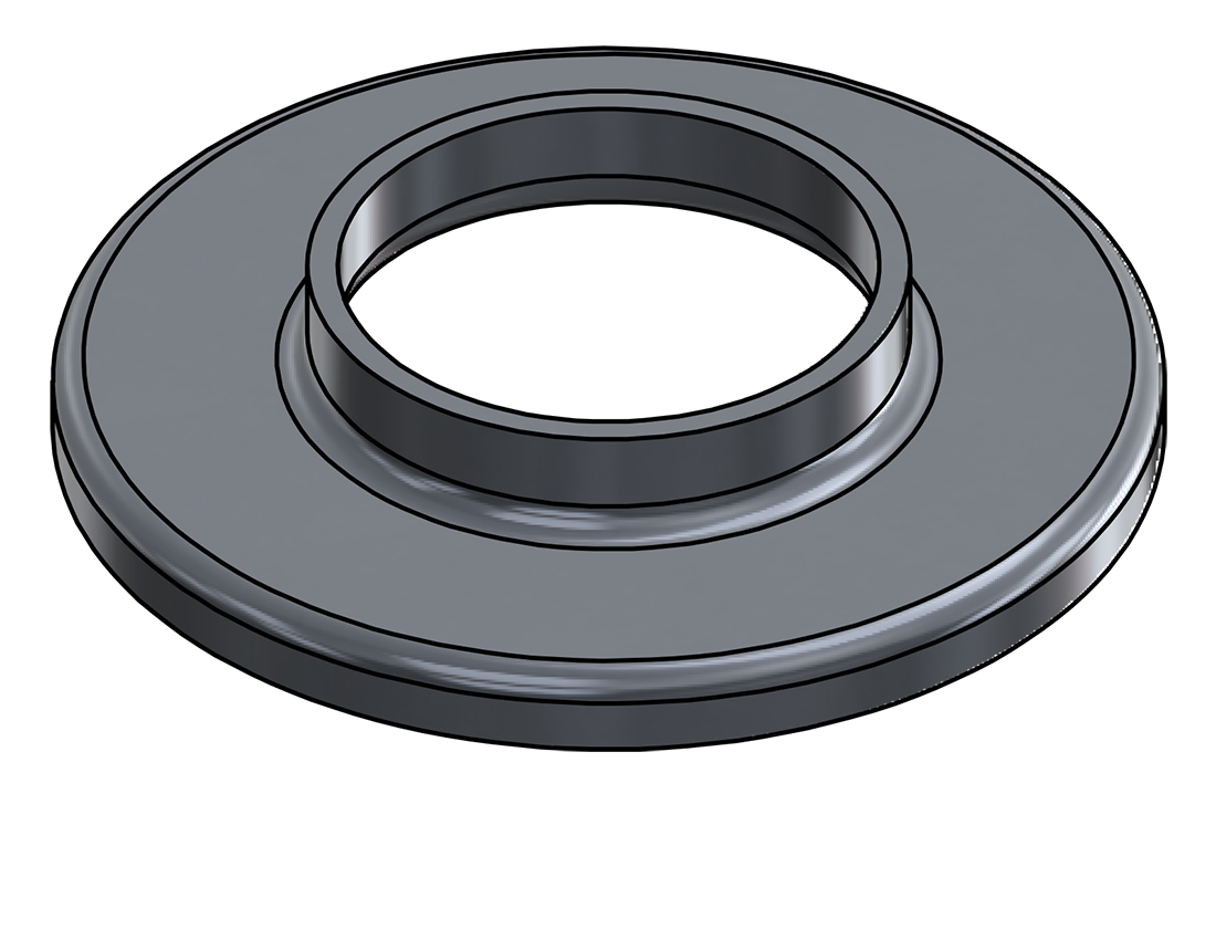 Picture of #RF2380-AL - ALUMINUM 2" PIPE RAISED BASE FLANGE