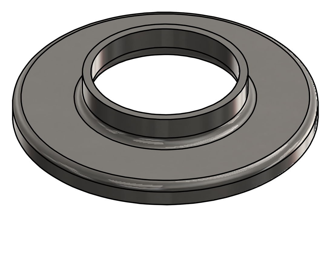 Picture of #RF2380-SS - STAINLESS STEEL 2" PIPE RAISED BASE FLANGE