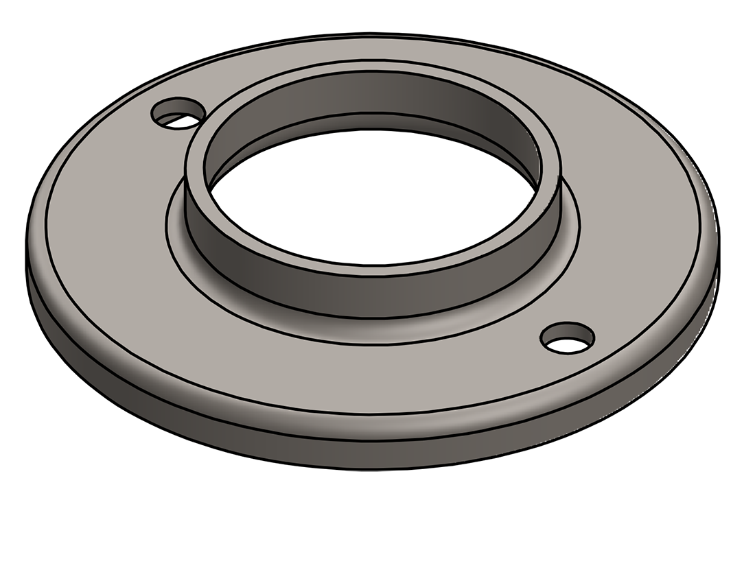 Picture of #RF2382 - STEEL 2" PIPE RAISED BASE FLANGE