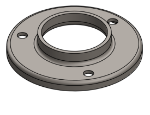 #RF2383 - STEEL 2" PIPE RAISED BASE FLANGE