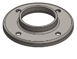 #RF2384 - STEEL 2" PIPE RAISED BASE FLANGE