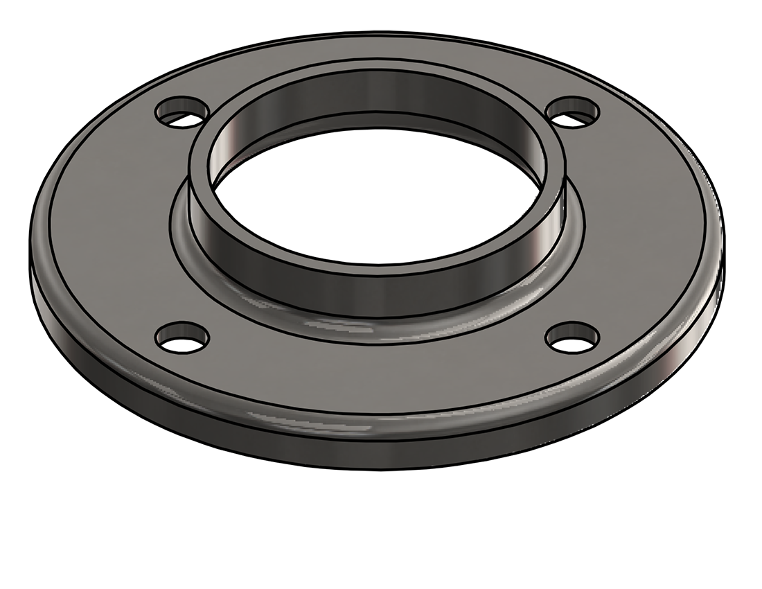 Picture of #RF2384-SS - STAINLESS STEEL 2" PIPE RAISED BASE FLANGE