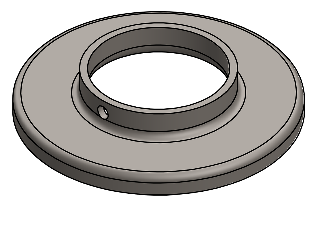 Picture of #RF2385 - STEEL 2" PIPE RAISED BASE FLANGE