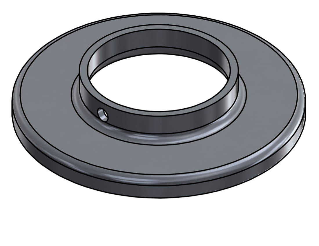 Picture of #RF2385-AL - ALUMINUM 2" PIPE RAISED BASE FLANGE