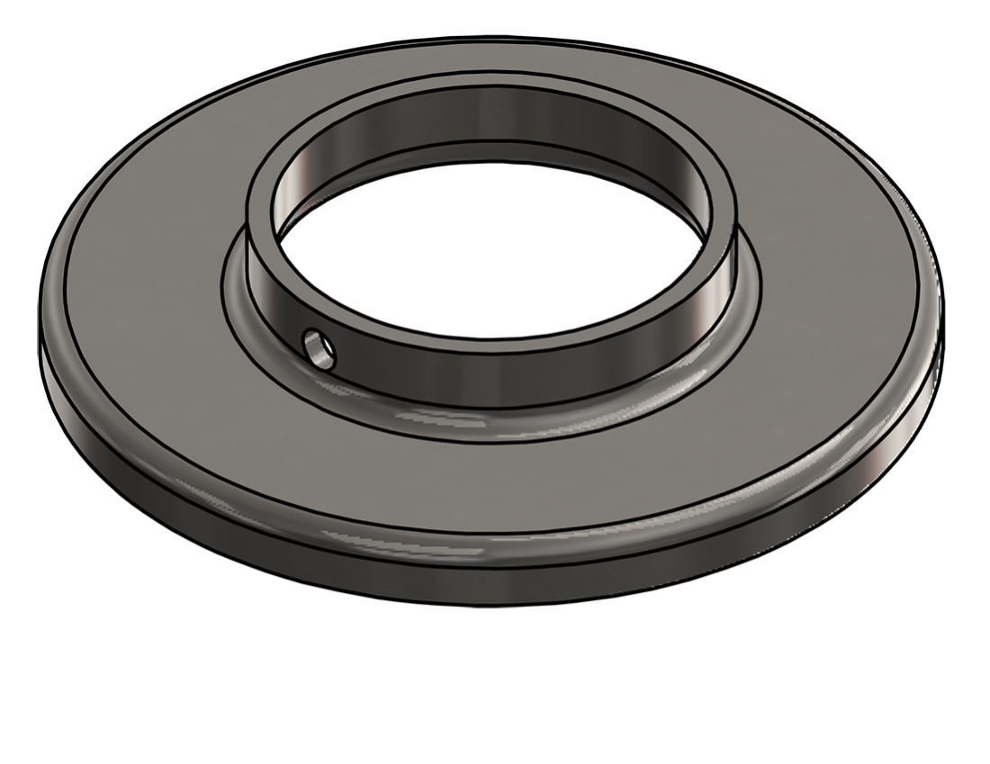 Picture of #RF2385-SS - STAINLESS STEEL 2" PIPE RAISED BASE FLANGE