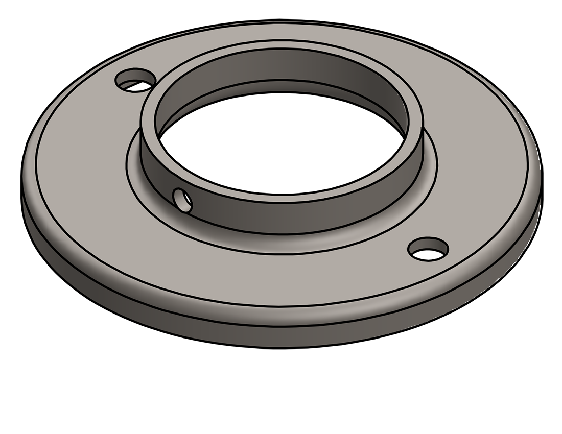 Picture of #RF2386 - STEEL 2" PIPE RAISED BASE FLANGE