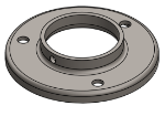 #RF2387 - STEEL 2" PIPE RAISED BASE FLANGE