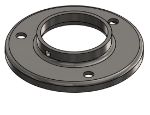 #RF2387-SS - STAINLESS STEEL 2" PIPE RAISED BASE FLANGE