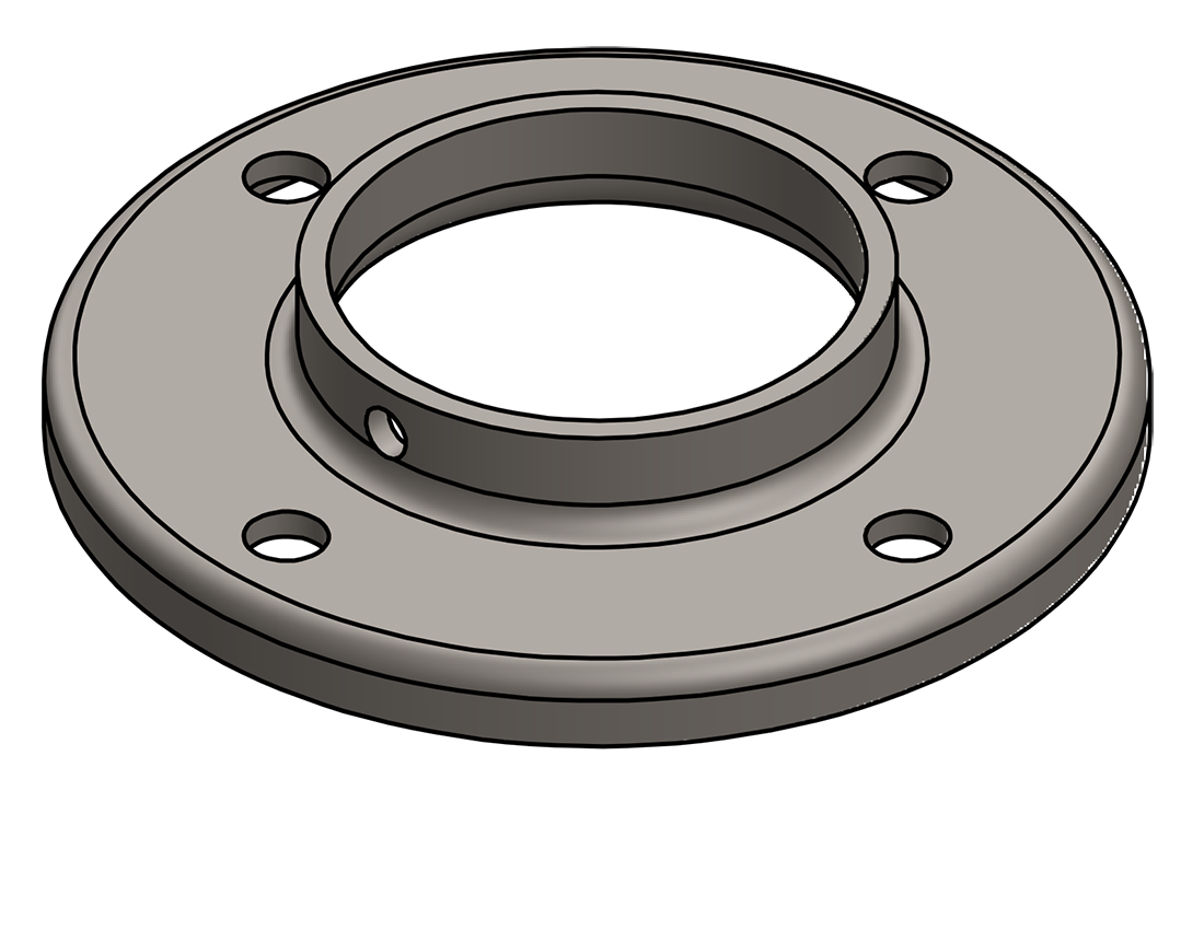 Picture of #RF2388 - STEEL 2" PIPE RAISED BASE FLANGE