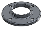 #RF2388-AL - ALUMINUM 2" PIPE RAISED BASE FLANGE