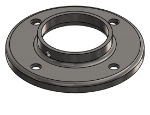 #RF2388-SS - STAINLESS STEEL 2" PIPE RAISED BASE FLANGE