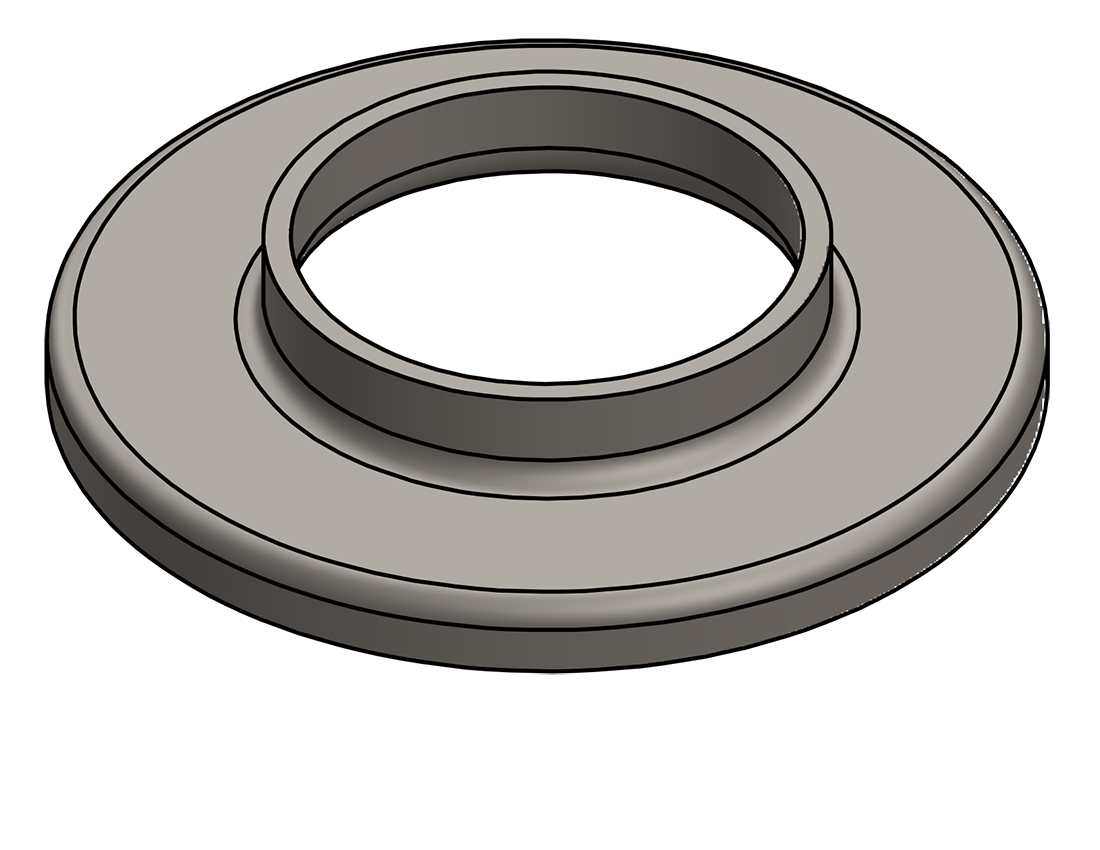 Picture of #RF2500 - STEEL 2 1/2" TUBE RAISED BASE FLANGE