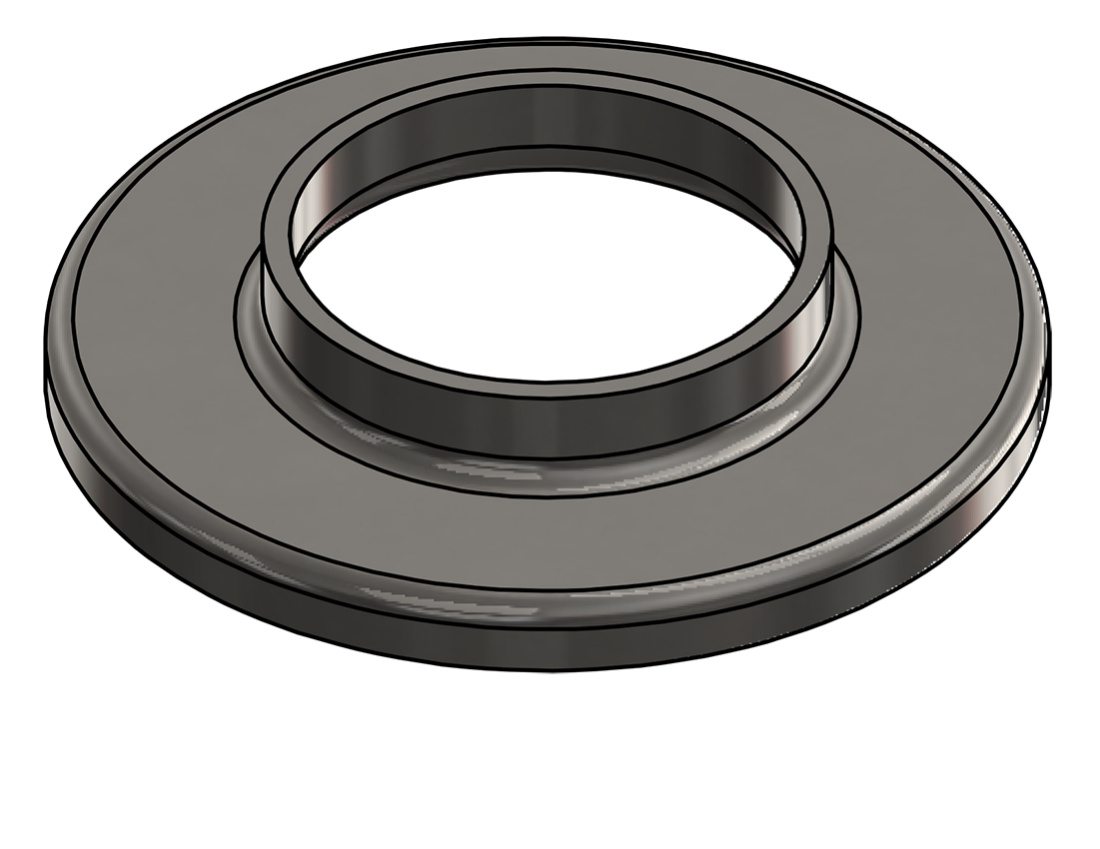 Picture of #RF2500-SS - STAINLESS STEEL 2-1/2" TUBE RAISED BASE FLANGE