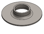 #XFF1500 - STEEL 1-1/2" TUBE EXTRA HEAVY FLAT FLANGE