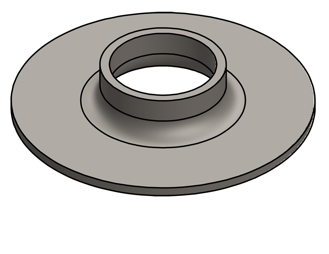 Picture of #XFF1500 - STEEL 1-1/2" TUBE EXTRA HEAVY FLAT FLANGE