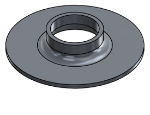 #XFF1500-AL - ALUMINUM 1-1/2" TUBE EXTRA HEAVY FLAT FLANGE