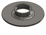 #XFF1500-SS - STAINLESS STEEL 1-1/2" TUBE EXTRA HEAVY FLAT FLANGE