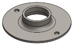 #XFF1502 - STEEL 1-1/2" TUBE EXTRA HEAVY FLAT FLANGE