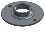 Picture of #XFF1502-AL - ALUMINUM 1-1/2" TUBE EXTRA HEAVY FLAT FLANGE
