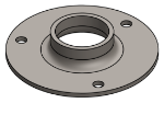 #XFF1503 - STEEL 1-1/2" TUBE EXTRA HEAVY FLAT FLANGE