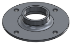 Picture of #XFF1504-AL - ALUMINUM 1-1/2" TUBE EXTRA HEAVY FLAT FLANGE