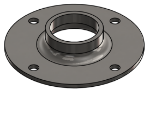 #XFF1504-SS - STAINLESS STEEL 1-1/2" TUBE EXTRA HEAVY FLAT FLANGE