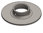 #XFF1505 - STEEL 1-1/2" TUBE EXTRA HEAVY FLAT FLANGE