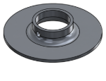 Picture of #XFF1505-AL - ALUMINUM 1-1/2" TUBE EXTRA HEAVY FLAT FLANGE